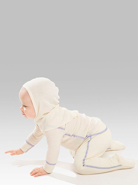 Шапка-шлем детский серии SOFT, цвет молочный, фото 4