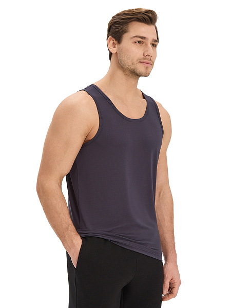 Майка мужская серии Bamboo, цвет темно-серый, фото 2