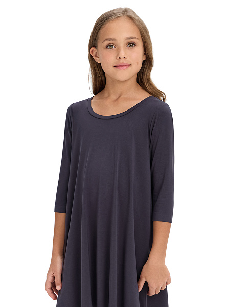 Платье Bamboo для девочки, цвет темно-серый, фото 4