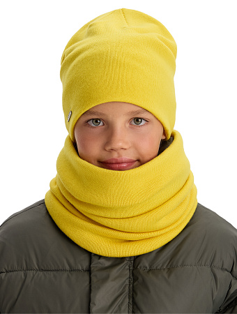 Комплект шапка и снуд из 100% шерсти мериносов, фото 1