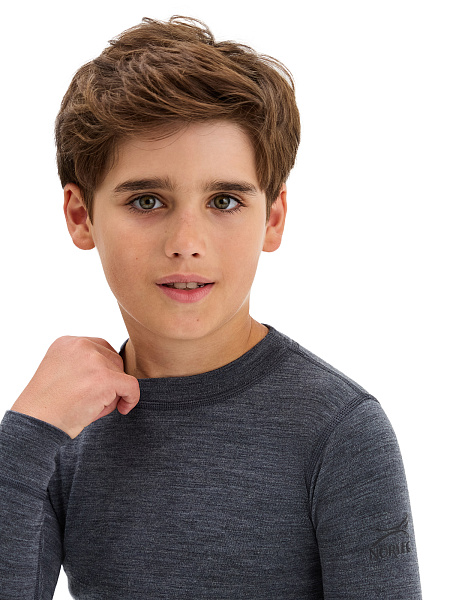 SOFT Комплект термобелья для мальчиков, цвет темно-серый, фото 4