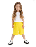 Шорты-бермуды из 100% льна для девочек Желтый