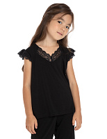 Топ серии Bamboo для девочки-подростка Черный