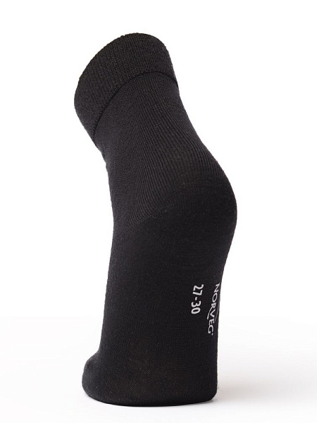 Термоноски детские шерстяные серии MERINO WOOL, цвет черный, фото 2