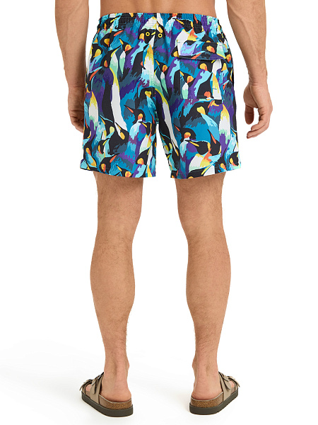 Шорты плавательные, цвет темно-синий, фото 4