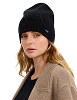 Шапка из шерсти с отворотом Черный