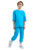 Брюки-джоггеры детские для мальчиков серии Cotton Бирюзовый