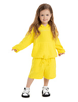 Худи из 100% льна для девочек Желтый