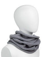 Теплый снуд из шерсти мериносов Серый меланж