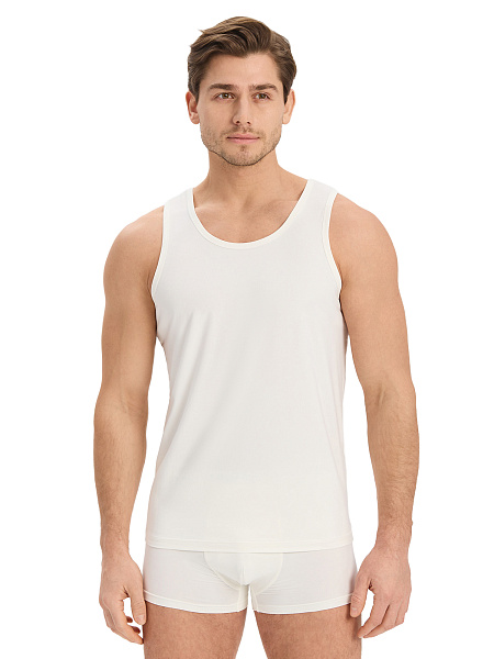 Майка мужская серии Bamboo, цвет молочный, фото 1