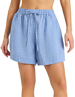 Шорты женские короткие серии LINEN Голубой пепельный