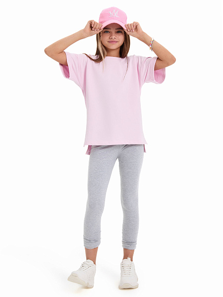 Футболка для девочки ORGANOMICA Cotton, цвет нежно-розовый, фото 5