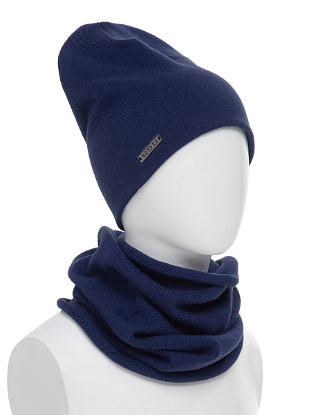Комплект шапка и снуд из 100% шерсти мериносов, фото 1