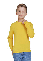 Джемпер Merino Wool подростковый для мальчиков с круглым воротом Желтый
