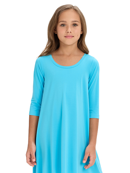 Платье Bamboo для девочки, цвет бирюзовый, фото 3