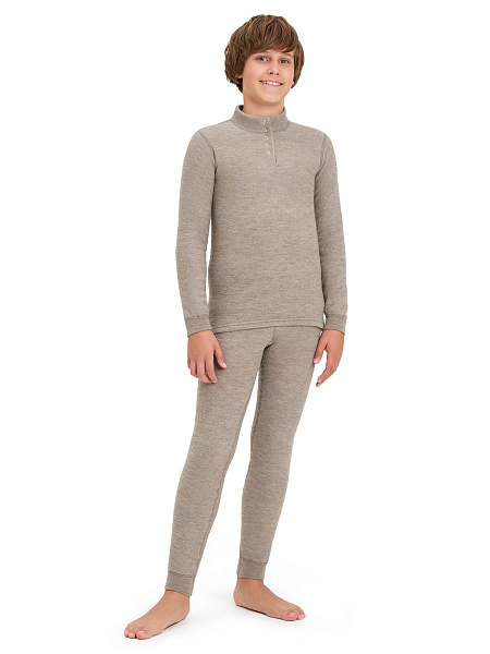 Термобелье кальсоны для мальчиков-подростков серии "-60°C", цвет бежевый, фото 4