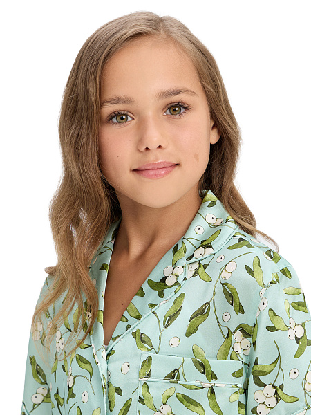 Комплект для девочки SILK (жакет+шорты), цвет принт светлый toile de jouy, цвет принт ягоды, фото 4