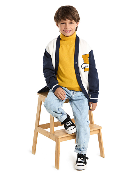 Свитер Cash Touch детский для мальчиков, цвет манго, фото 6