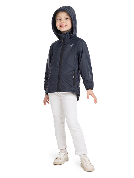 Ультралегкая куртка-ветровка для девочек из мембраны, цвет лайм неон, фото 3