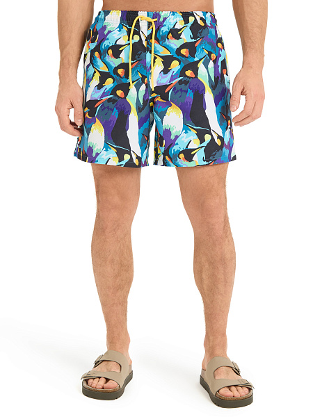 Шорты плавательные, цвет темно-синий, фото 3