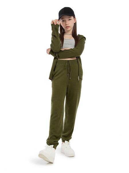 Костюм для девочек-подростков, цвет олива, фото 2