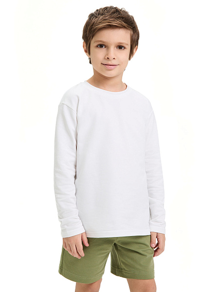 Лонгслив ORGANOMICA Cotton, цвет белый, фото 1