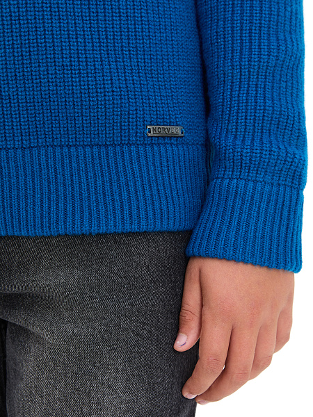 Кардиган шерстяной на молнии для мальчиков-подростков, цвет арктик, фото 4