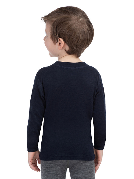 Термофутболка для мальчиков с длинным рукавом серии SOFT, цвет синий, фото 3