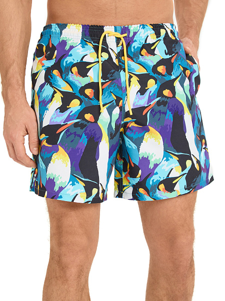 Шорты плавательные, цвет темно-синий, фото 6