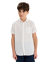 Рубашка для мальчика с коротким Белый