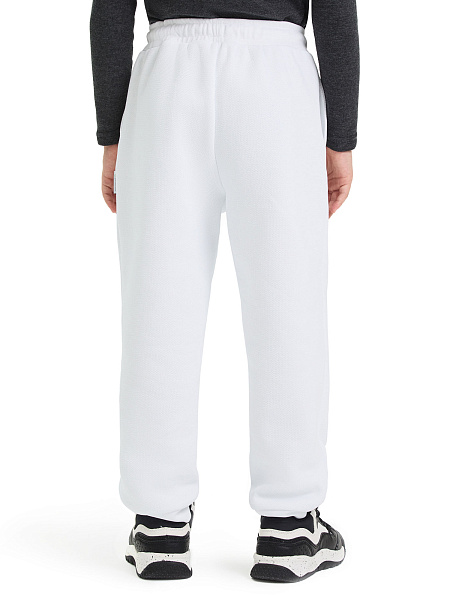 Джоггеры детские для мальчиков ORGANOMICA Cotton, цвет белый, фото 3