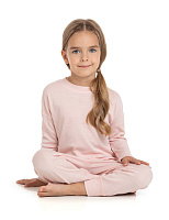 Пижама для девочки из шерсти мериносов Розовый