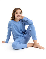 Пижама для девочки-подростка из шерсти мериносов Голубой