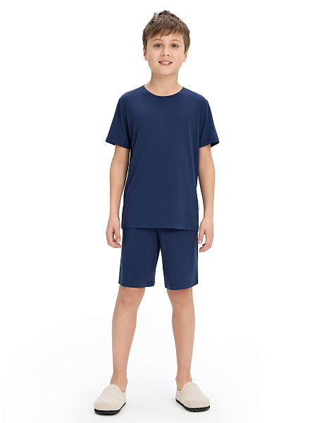 Футболка Bamboo для мальчика, цвет темно-синий, фото 5