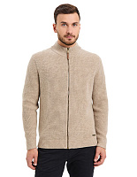 Кардиган мужской на молнии Merino Knitted Бежевый меланж