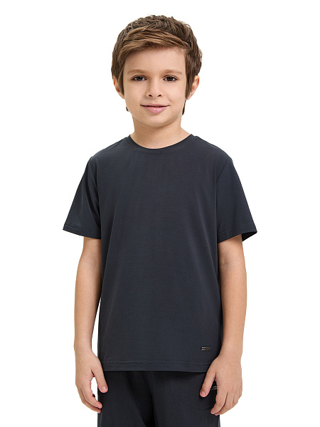 Футболка серии Bamboo для мальчика, цвет темно-серый, фото 1