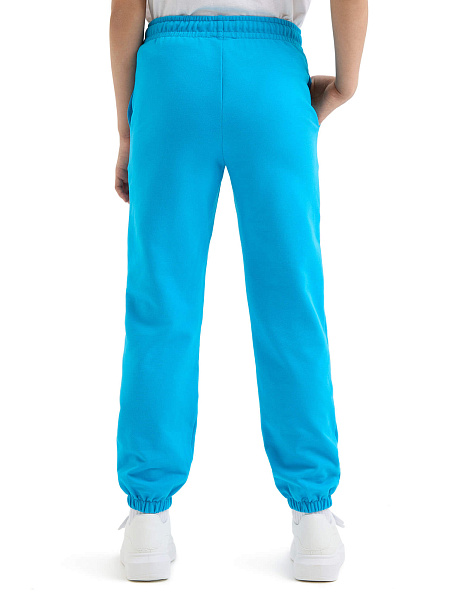 Брюки-джоггеры подростковые серии Cotton, цвет бирюзовый, фото 3