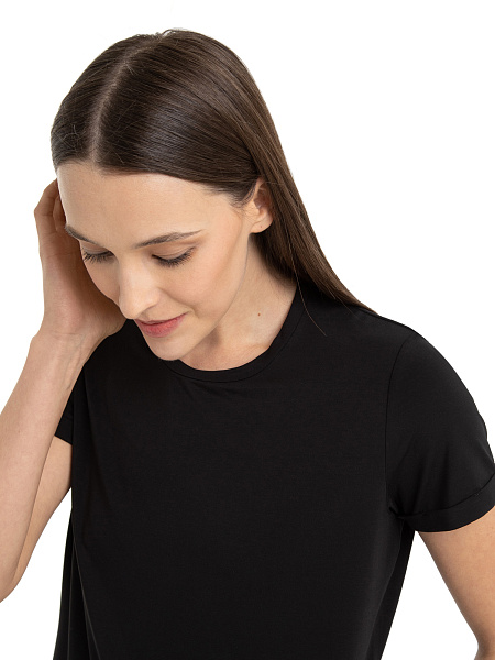 Футболка женская серии Bamboo, цвет черный, фото 3