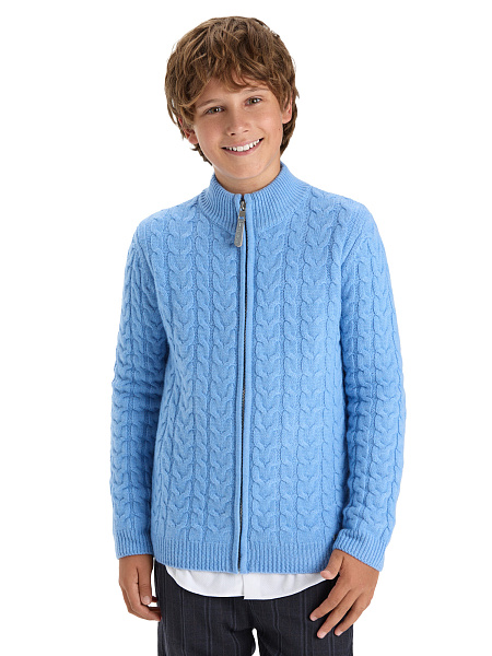 Кофта на молнии Super Fine Merino Wool для мальчиков, фото 1
