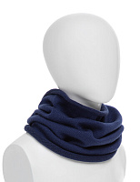 Теплый снуд из шерсти мериносов Темно-синий