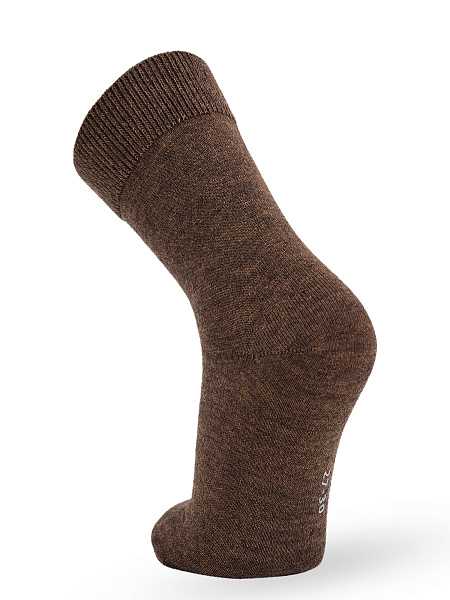 Носки детские серии Merino Base, цвет коричневый меланж, фото 2