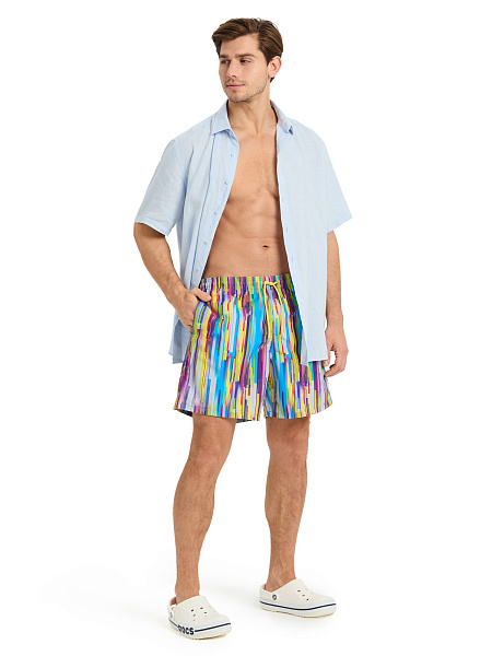 Шорты плавательные, цвет желтый, фото 6