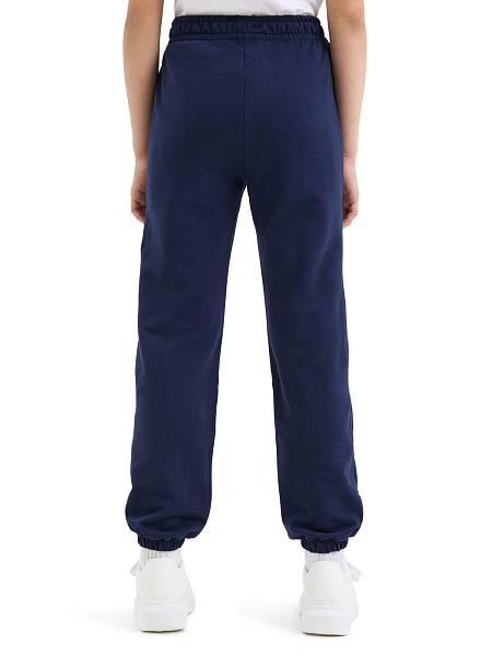 Брюки-джоггеры подростковые для мальчиков серии Cotton, цвет темно-синий, фото 4