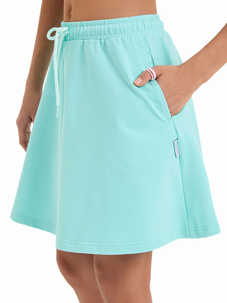 Юбка для девочки ORGANOMICA Cotton, цвет тиффани, фото 4