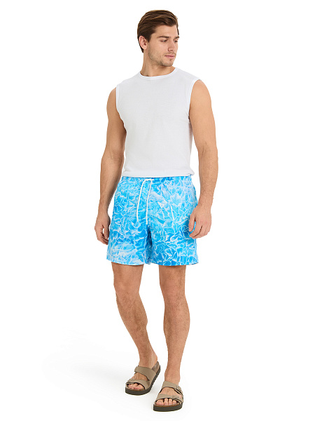 Шорты плавательные, цвет голубой, фото 1