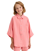 LINEN Рубашка для девочки Светло-розовый