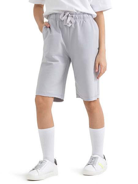 Шорты детские для девочек Cotton, цвет светло-серый, фото 3