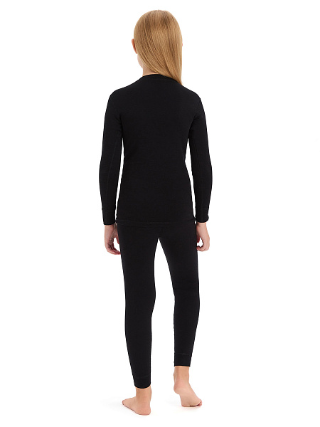 SOFT Комплект термобелья для девочек, цвет черный, фото 2