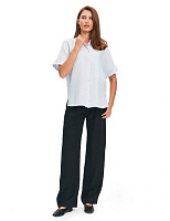 LINEN Брюки женские прямые Черный