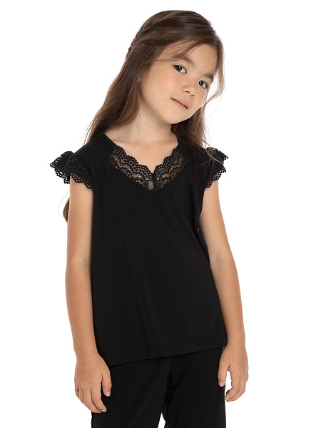 Топ серии Bamboo для девочки-подростка, цвет черный, фото 1